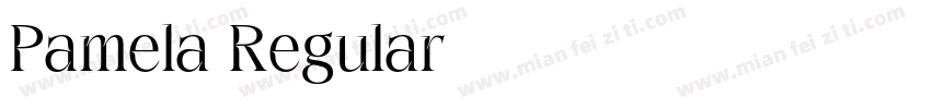 Pamela Regular字体转换